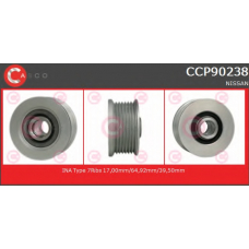 CCP90238 CASCO Ременный шкив, генератор