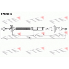 FKS20012 FTE Трос, управление сцеплением