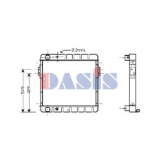 090059N AKS DASIS Радиатор, охлаждение двигателя
