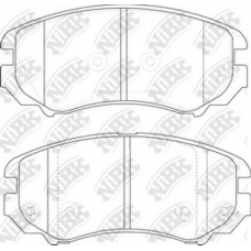 PN0377 NiBK Комплект тормозных колодок, дисковый тормоз
