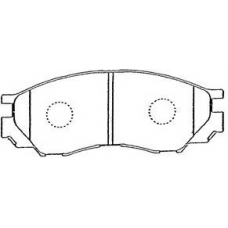 D1N042 AISIN Комплект тормозных колодок, дисковый тормоз