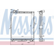 62638A NISSENS Радиатор, охлаждение двигателя