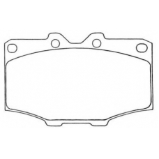 ASN-60 AISIN Комплект тормозных колодок, дисковый тормоз