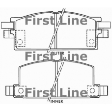 FBP1033 FIRST LINE Комплект тормозных колодок, дисковый тормоз