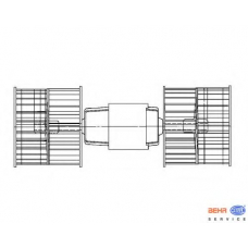 8EW 009 158-281 HELLA Вентилятор салона