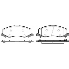 P12863.02 WOKING Комплект тормозных колодок, дисковый тормоз