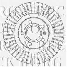 BBD4548 BORG & BECK Тормозной диск