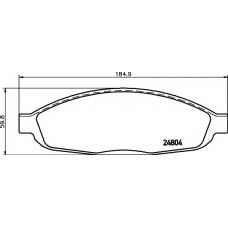 MDB2559 MINTEX Комплект тормозных колодок, дисковый тормоз