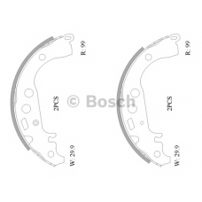 0 986 AB0 118 BOSCH Комплект тормозных колодок