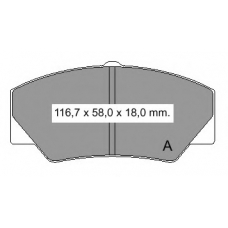 833170 Vema Комплект тормозных колодок, дисковый тормоз