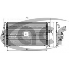 300255 ACR Конденсатор, кондиционер