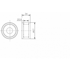 TKR 9816 TIMKEN Натяжной ролик, ремень грм