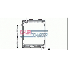 3700031 KUHLER SCHNEIDER Радиатор, охлаждение двигател