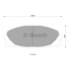 0 986 AB1 419 BOSCH Комплект тормозных колодок, дисковый тормоз