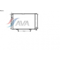 MS2211 AVA Радиатор, охлаждение двигателя