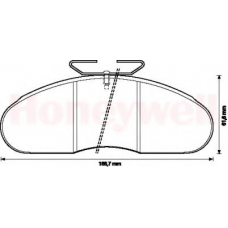 571368B BENDIX Комплект тормозных колодок, дисковый тормоз