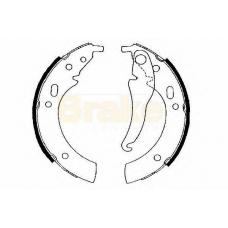 SH1094 BRAKE ENGINEERING Комплект тормозных колодок