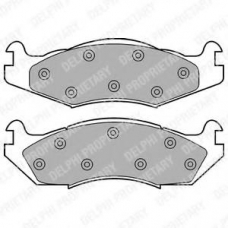LP889 DELPHI Комплект тормозных колодок, дисковый тормоз
