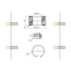 LO 00882 STARLINE Комплект подшипника ступицы колеса