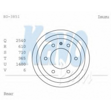 BD-3851 KAVO PARTS Тормозной барабан