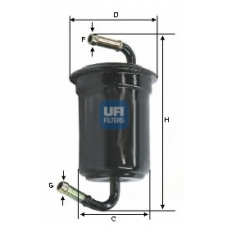 31.636.00 UFI Топливный фильтр