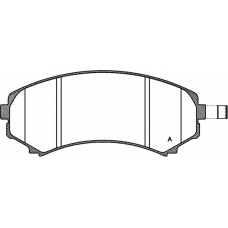 BPA0396.10 OPEN PARTS Комплект тормозных колодок, дисковый тормоз