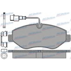 AC0581297AD AC Delco Комплект тормозных колодок, дисковый тормоз