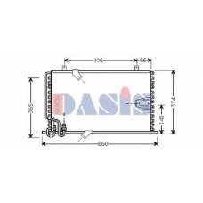 052090N AKS DASIS Конденсатор, кондиционер