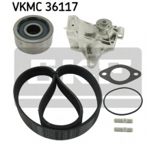 VKMC 36117 SKF Водяной насос + комплект ручейковых ремней