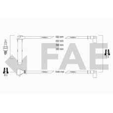 85760 FAE Комплект проводов зажигания