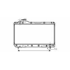 TO2219 AVA Радиатор, охлаждение двигателя
