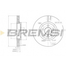 DBB080V BREMSI Тормозной диск