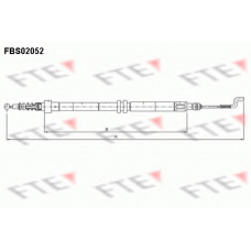 FBS02052 FTE Трос, стояночная тормозная система
