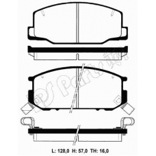 IBD-1231 IPS Parts Комплект тормозных колодок, дисковый тормоз