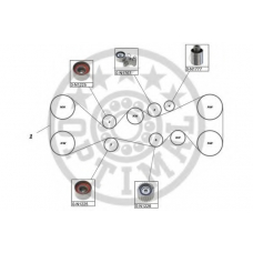 SK-1719 OPTIMAL Комплект ремня ГРМ