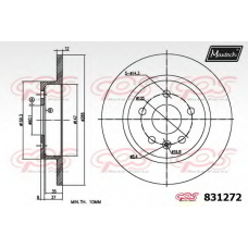 831272.6880 MAXTECH Тормозной диск