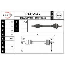 T39029A2 EAI Приводной вал