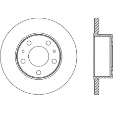 BDA2180.10 OPEN PARTS Тормозной диск