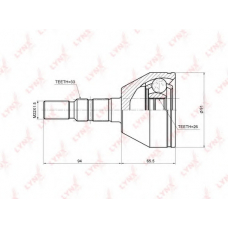 CO-5921 LYNX Co-5921 шрус наружный opel astra h 1.9td-2.0t 04>/zafira 1.9td-2.0 05>