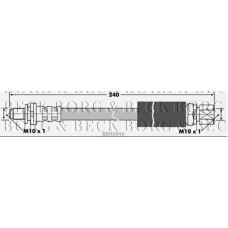 BBH6848 BORG & BECK Тормозной шланг