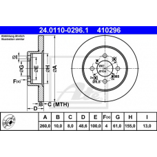 24.0110-0296.1 ATE Тормозной диск