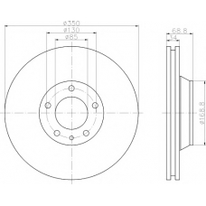 8DD 355 109-762 HELLA PAGID Тормозной диск