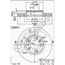 09.5574.10 BREMBO Тормозной диск