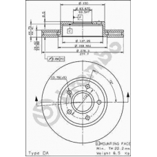 09.5795.10 BREMBO Тормозной диск