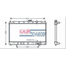 0500371 KUHLER SCHNEIDER Радиатор, охлаждение двигател