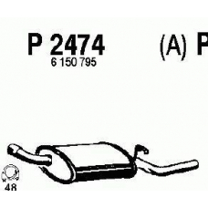 P2474 FENNO Глушитель выхлопных газов конечный