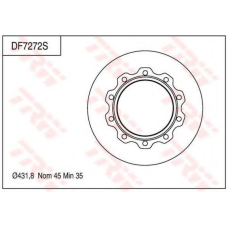 DF7272S TRW Тормозной диск