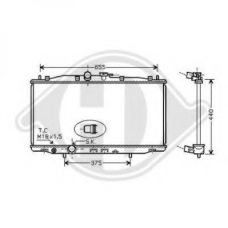 8521905 DIEDERICHS Радиатор, охлаждение двигателя