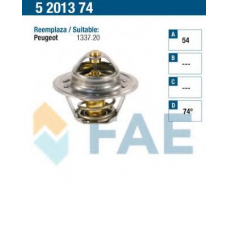 5201374 FAE Термостат, охлаждающая жидкость