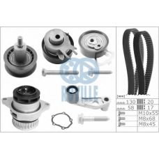 55456702 RUVILLE Водяной насос + комплект зубчатого ремня